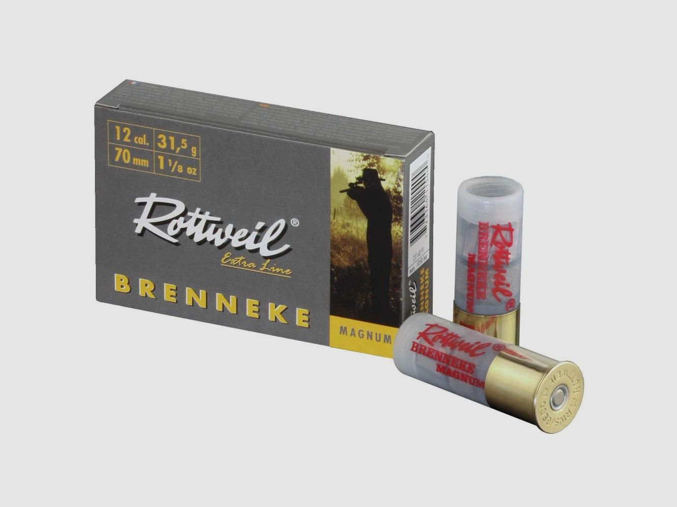 PATRONEN ROTTWEIL BRENNEKE SEMI-MAGNUM CA.12/70 mm SLUG 31,5g FLG 5 Stk.