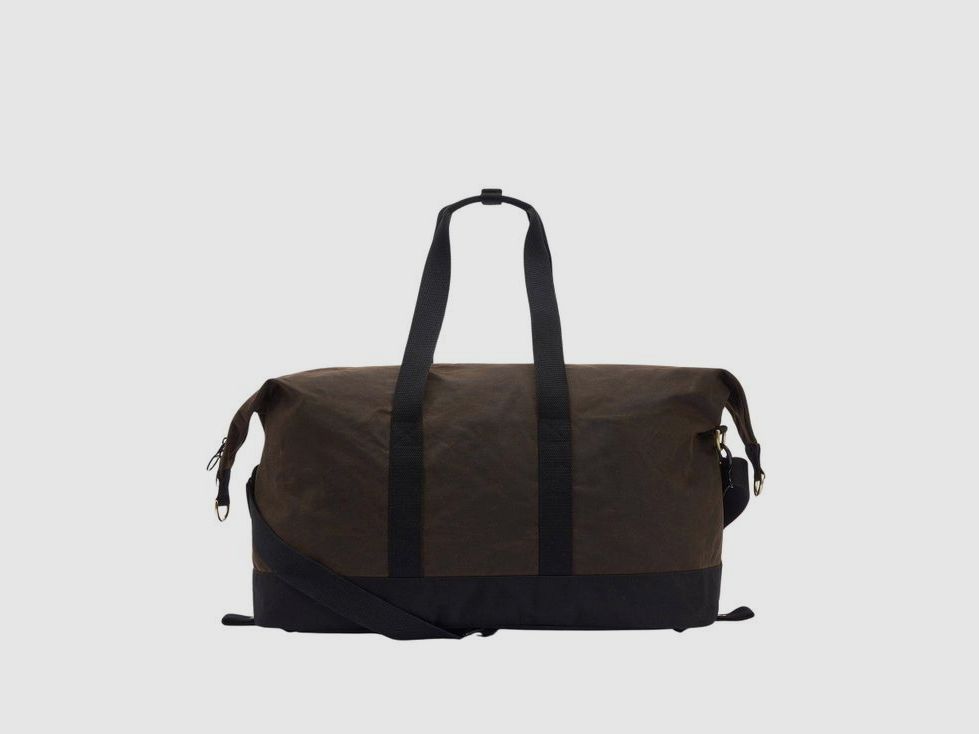 Barbour Field Waxed Holdall Olive/Black, billede 2 af 5