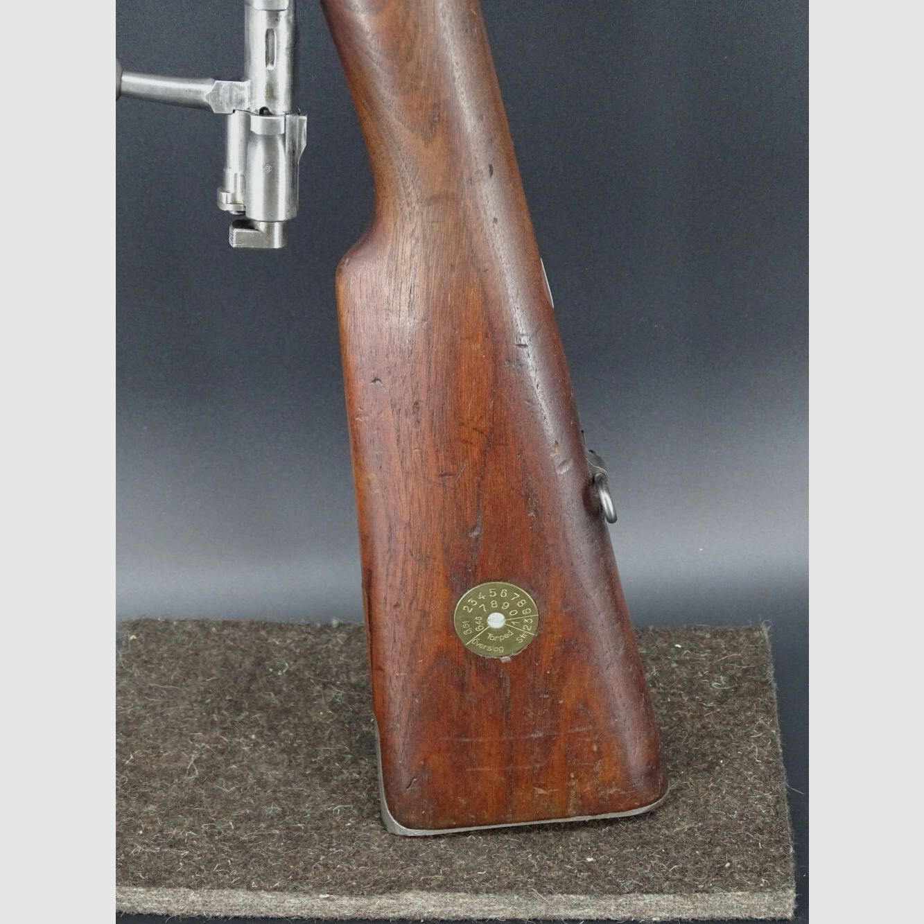 Carl Gustafs Stad Zweedse Mauser M96 kaliber 6,5x55 BJ 1917 met diopter M96 met originele diopter