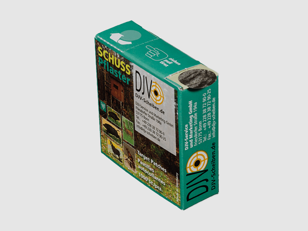 Schusspflaster für DJV-Wildscheibe Nr. 2, 4, 5, 6, 7 (Überläufer und Gamsbock)