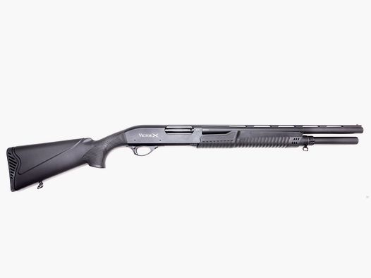 Huglu Victor P-Tac Défense à domicile, Cal. 12/76, 51cm/20" Fusil à répétition à crosse avant tirant des plombs en acier