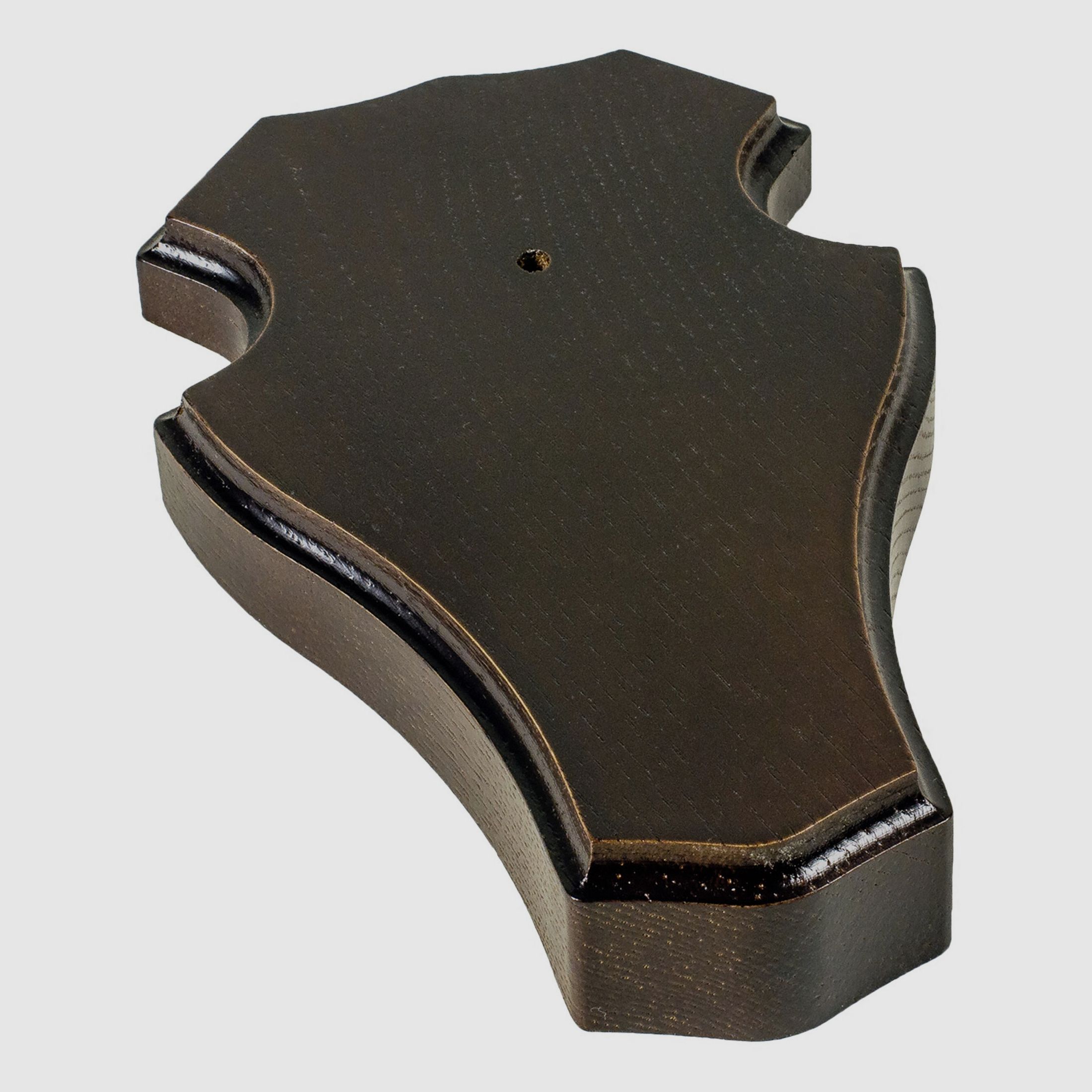 Flat dark chamois shield