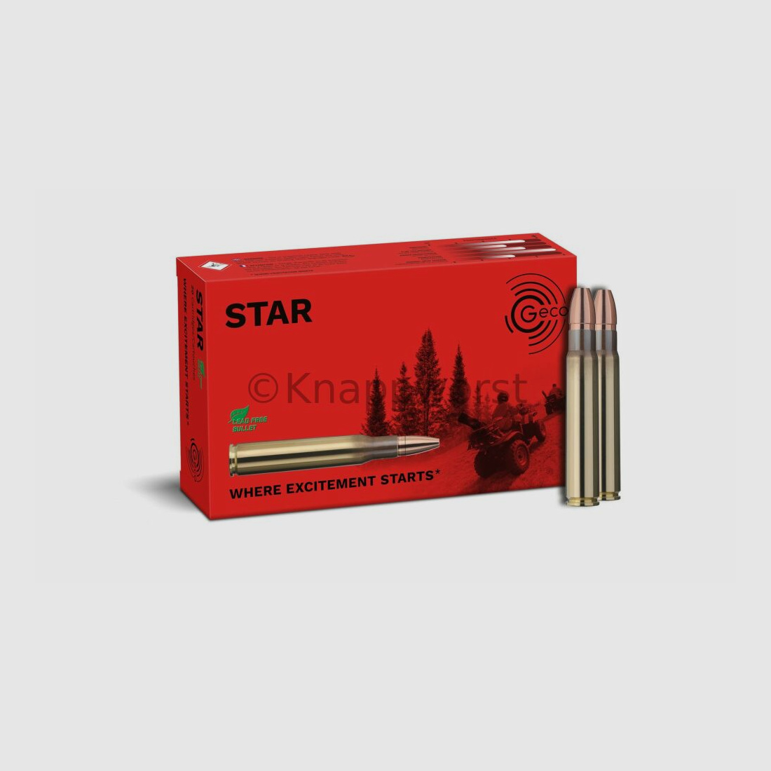 Geco GECO 9,3x62 Star 16,2g bleifreie Büchsenpatronen