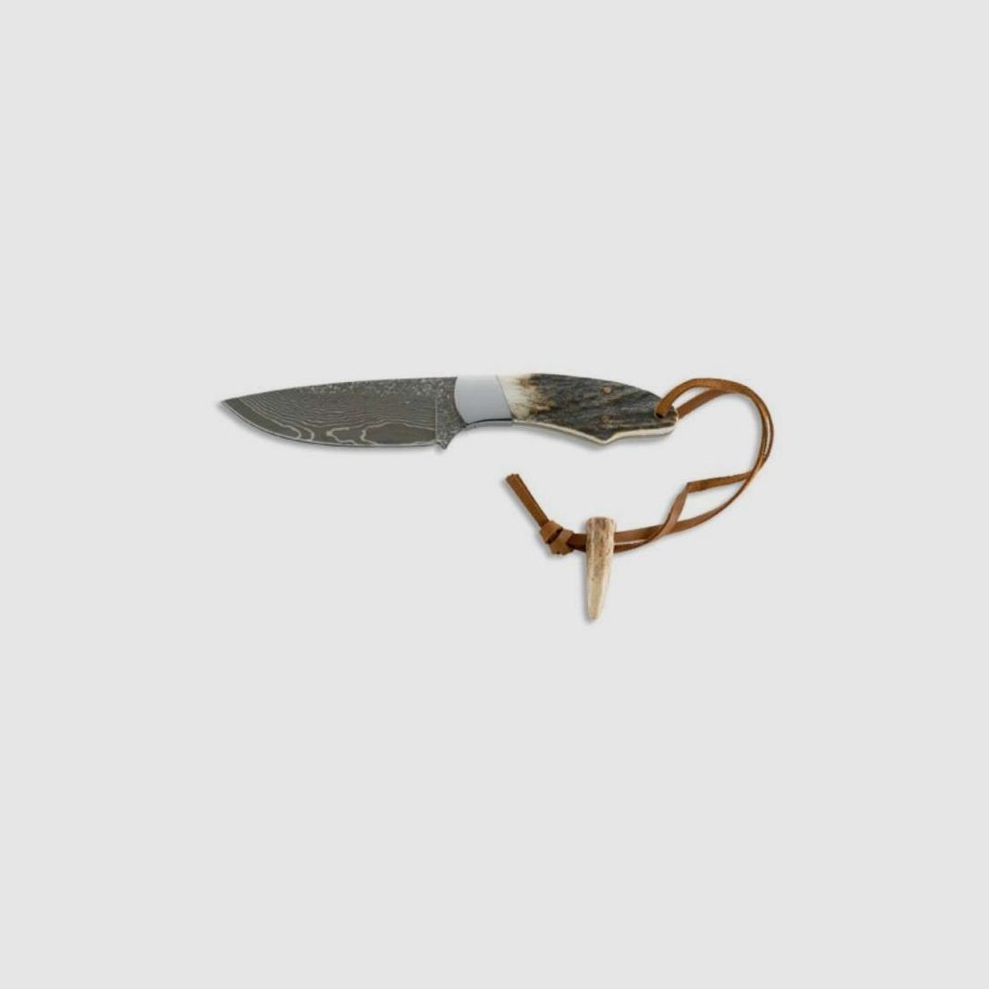 Der Handschmeichler, Gurtmesser Damast Hirschhorn 71 Lagen, Bild 1 von 14