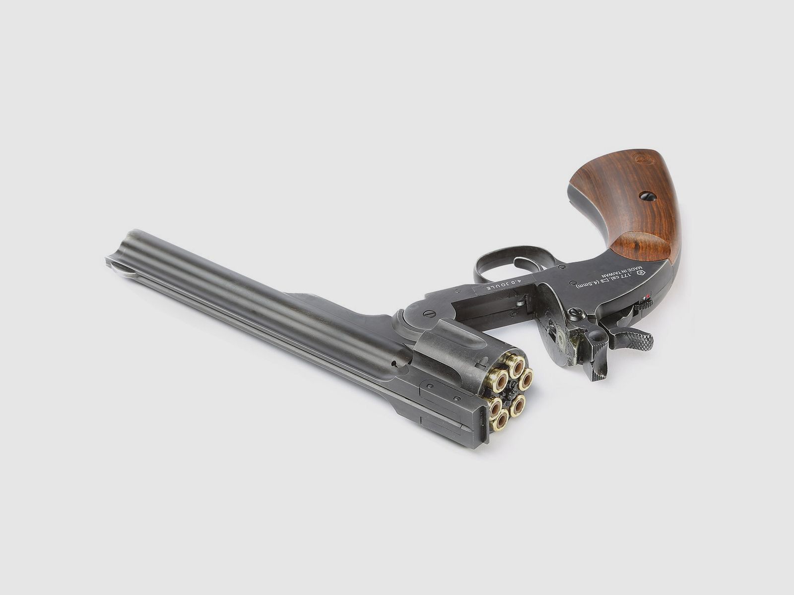 ASG Schofield 1877 6 Zoll CO2-Revolver Kal. 4,5 mm Diabolo + Stahl-BB - 4 Joule
