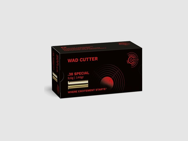 Geco Munition .38 Special 148-Grs WC x50
