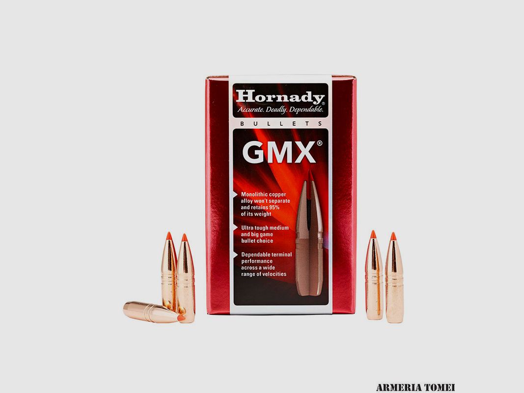 WIEDERLADUNGSGESCHOSSE – HORNADY – 6,5 MM .264 120 GR GMX -26110 (50 STK)