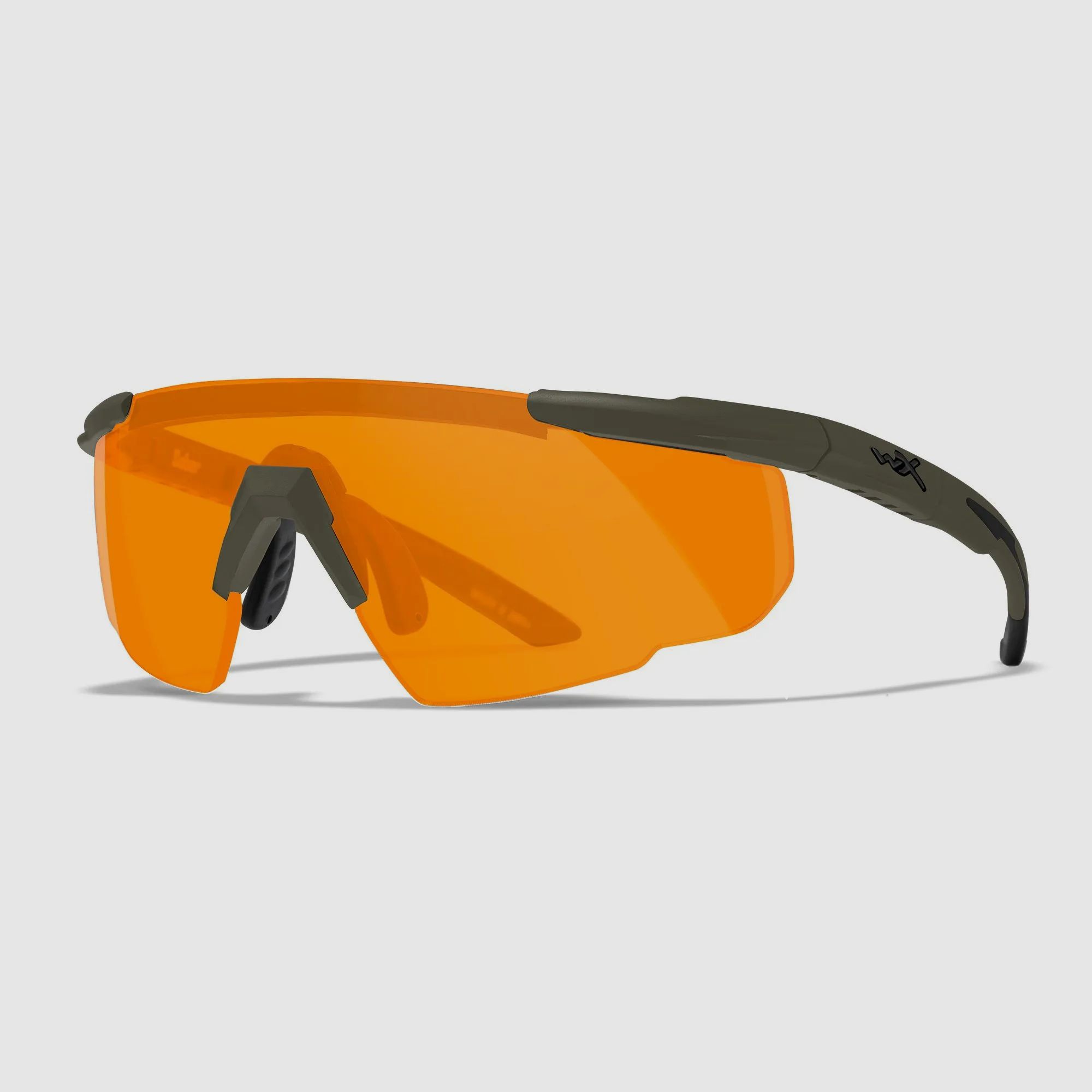 Lunettes WX VALOR avec 3 verres interchangeables, couleur de la monture Vert Armée Mat