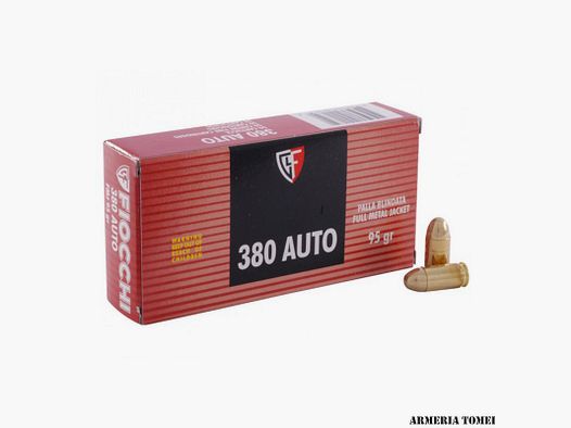 FIOCCHI – 380 AUTO 95GR FULL METAL JACKET