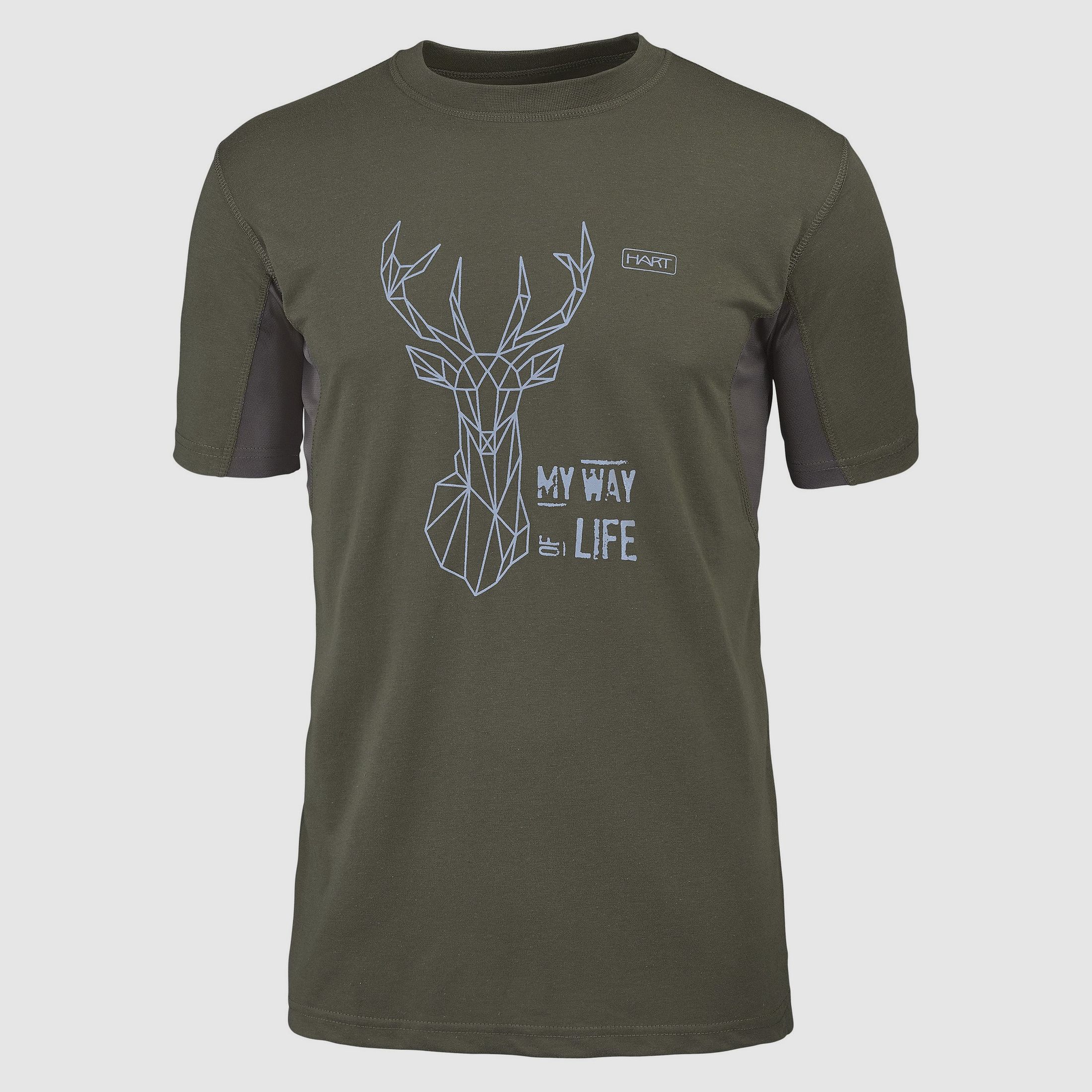 Hart Herren-T-Shirt Branded Hirsch