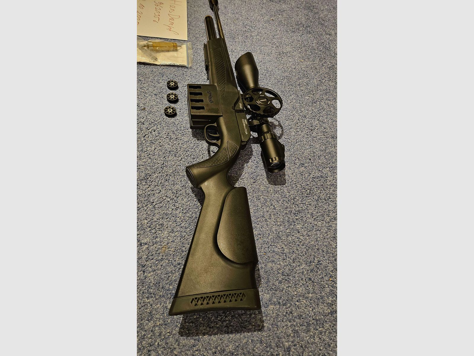 Set di fucile ad aria compressa Walther Dominator 1250FT per il tiro di campagna