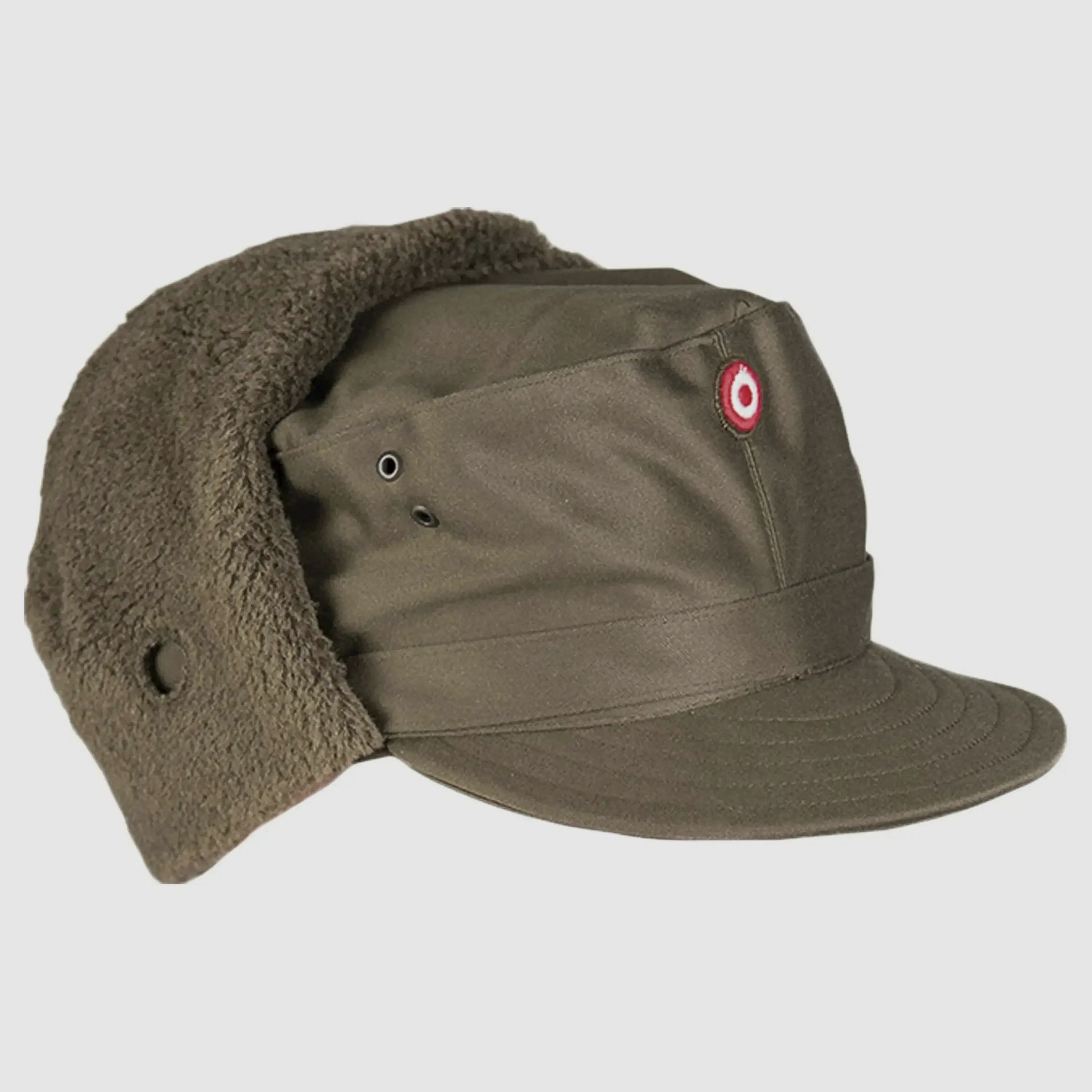 Österreichisches Bundesheer Österreichisches Bundesheer ÖBH Wintermütze mit Plüsch oliv neuwertig - 57