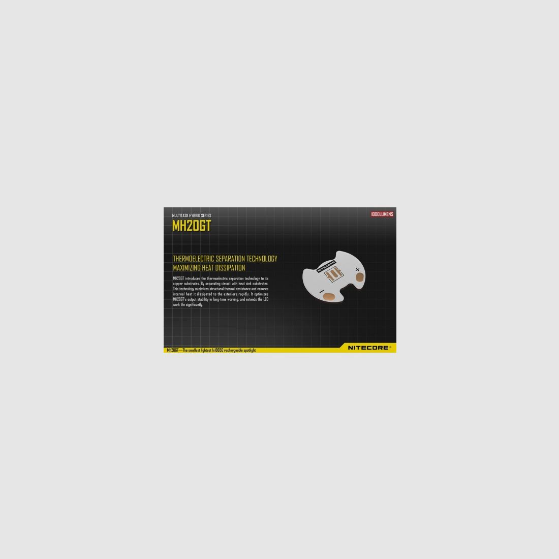 Lampe torche Nitecore MH20GT 1000 lumens, image 8 sur 18