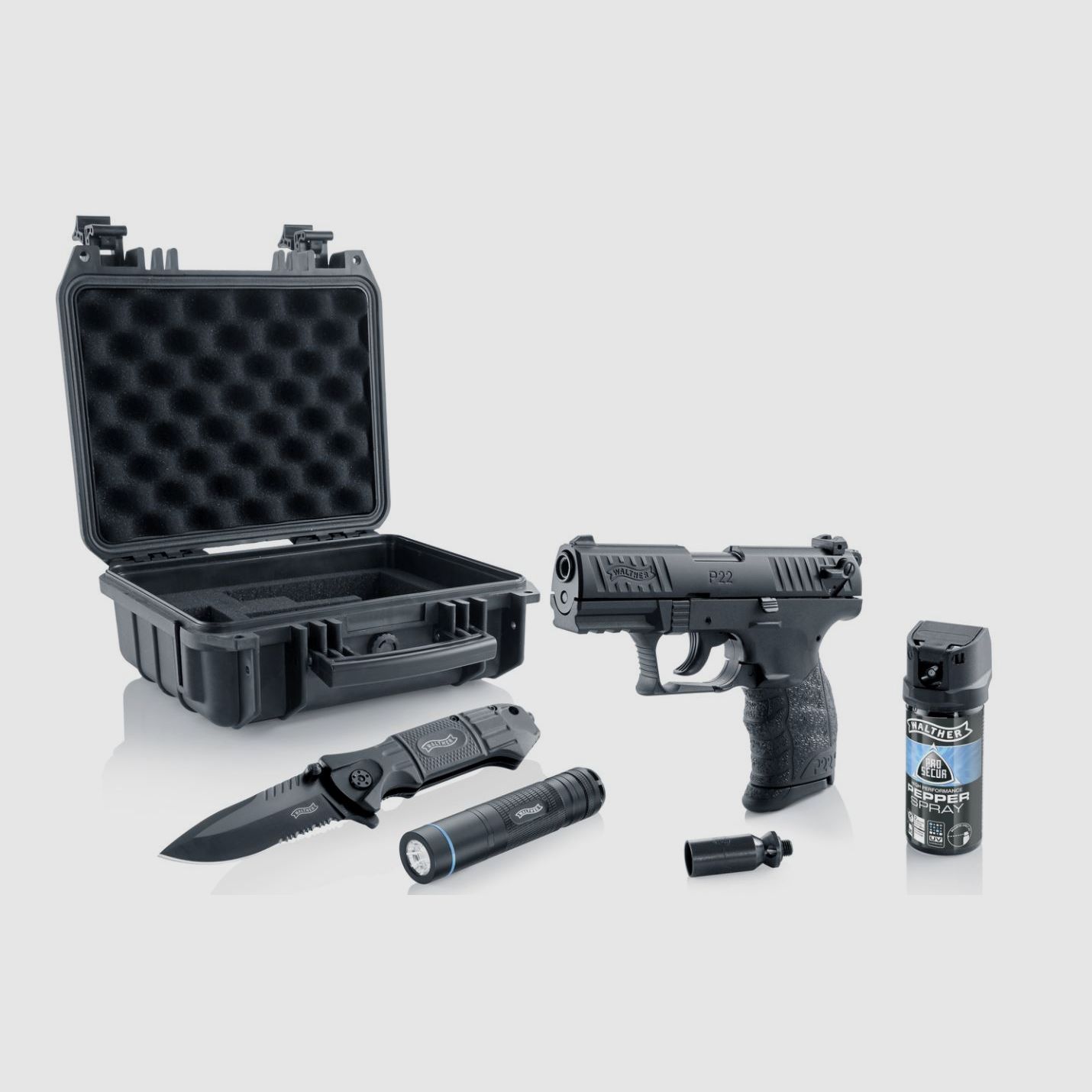 Walther P22Q schwarz Schreckschuss Pistole cal. 9 mm P.A.K. RD2 Kit