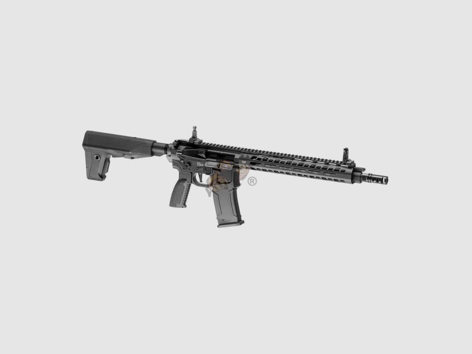 MGCR 556 GBBR 12" Gas Blow Back Softair Gewehr Frei ab 18 – Schwarz -F- | G&G