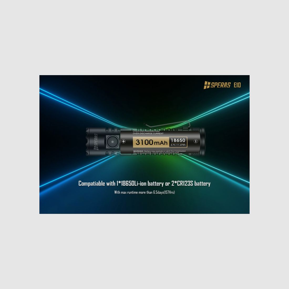 LED-TORCH 1300 LUMEN MET EEN LICHTBUND TOT 175M, afbeelding 7 van 11