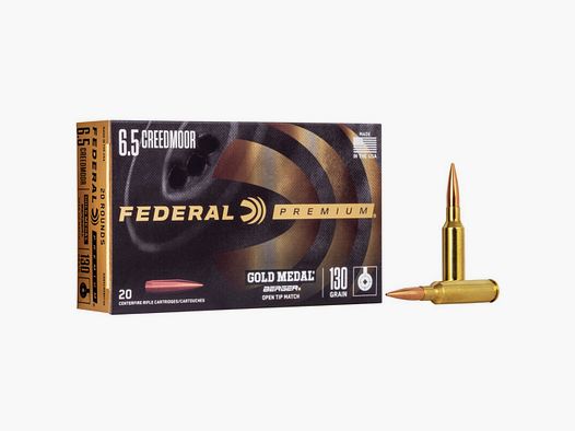 Federal Kugelpatrone 6.5Creedmoor, 130gr, Berger AR Hybrid OTM Tactical VE20