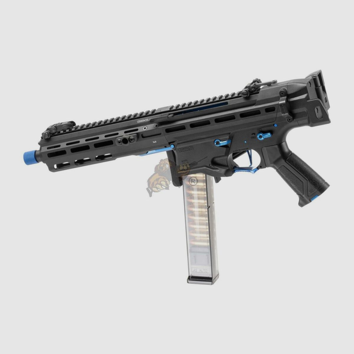 G&G PCC45 G2 mit ETU in Schwarz/Blau Airsoft Frei ab 18 - S-AEG -F-