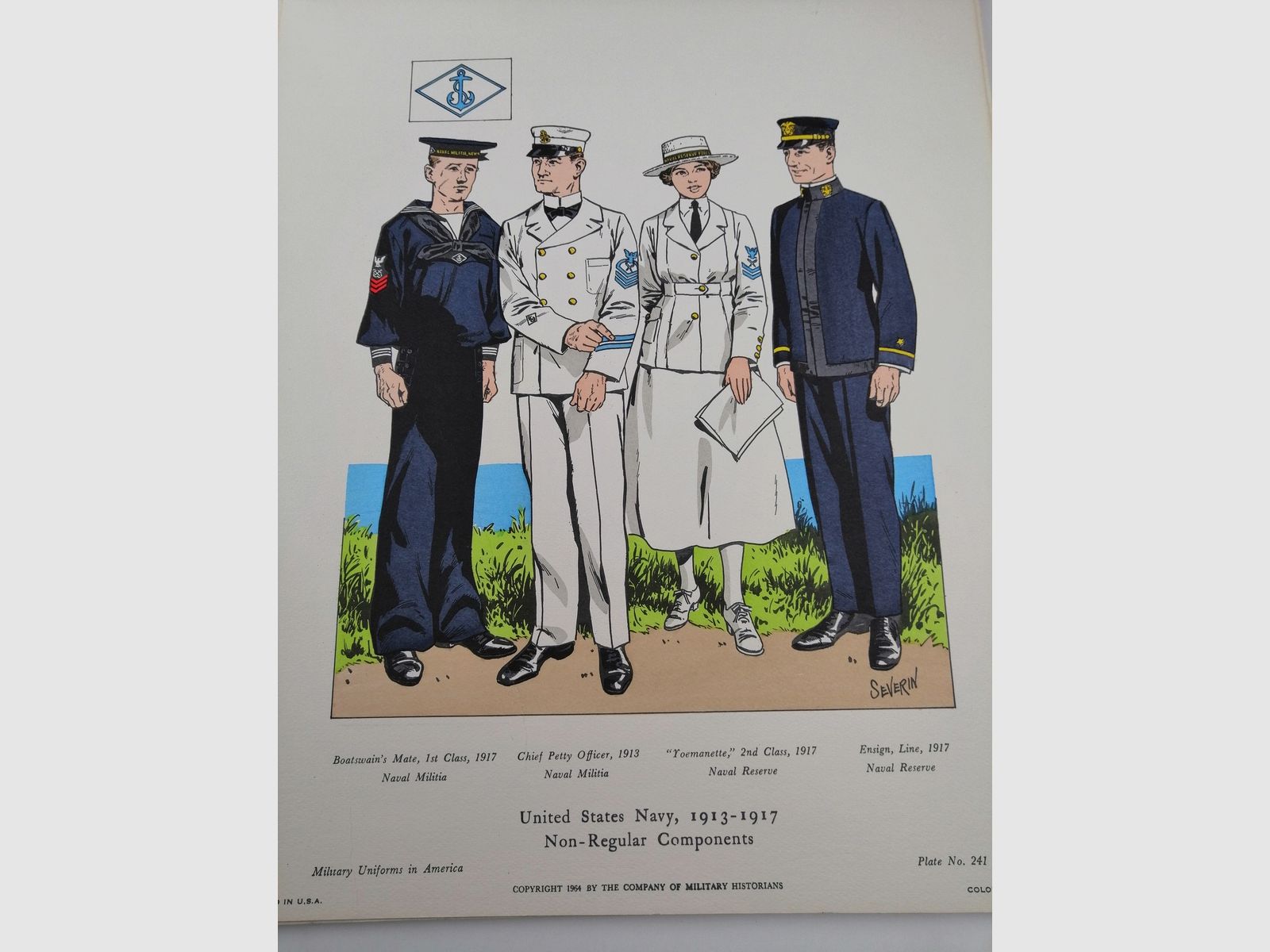 Sieben sehr schöne, handkolorierte Illustrationen zur US-Armee von 1675 bis 1917 – TBE, Bild 9 von 9
