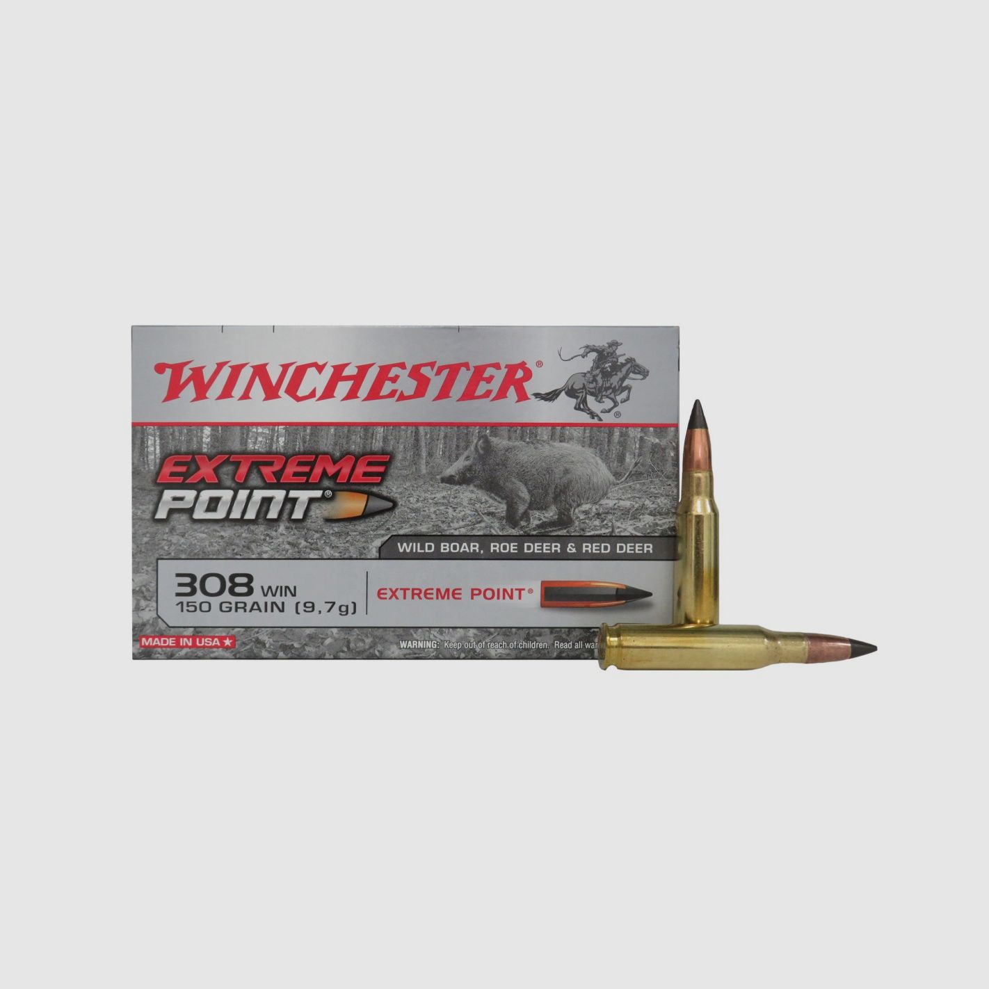 Winchester Patronen Kal. 308 Winchester Extreme Point 150 gr, Bild 1 von 6