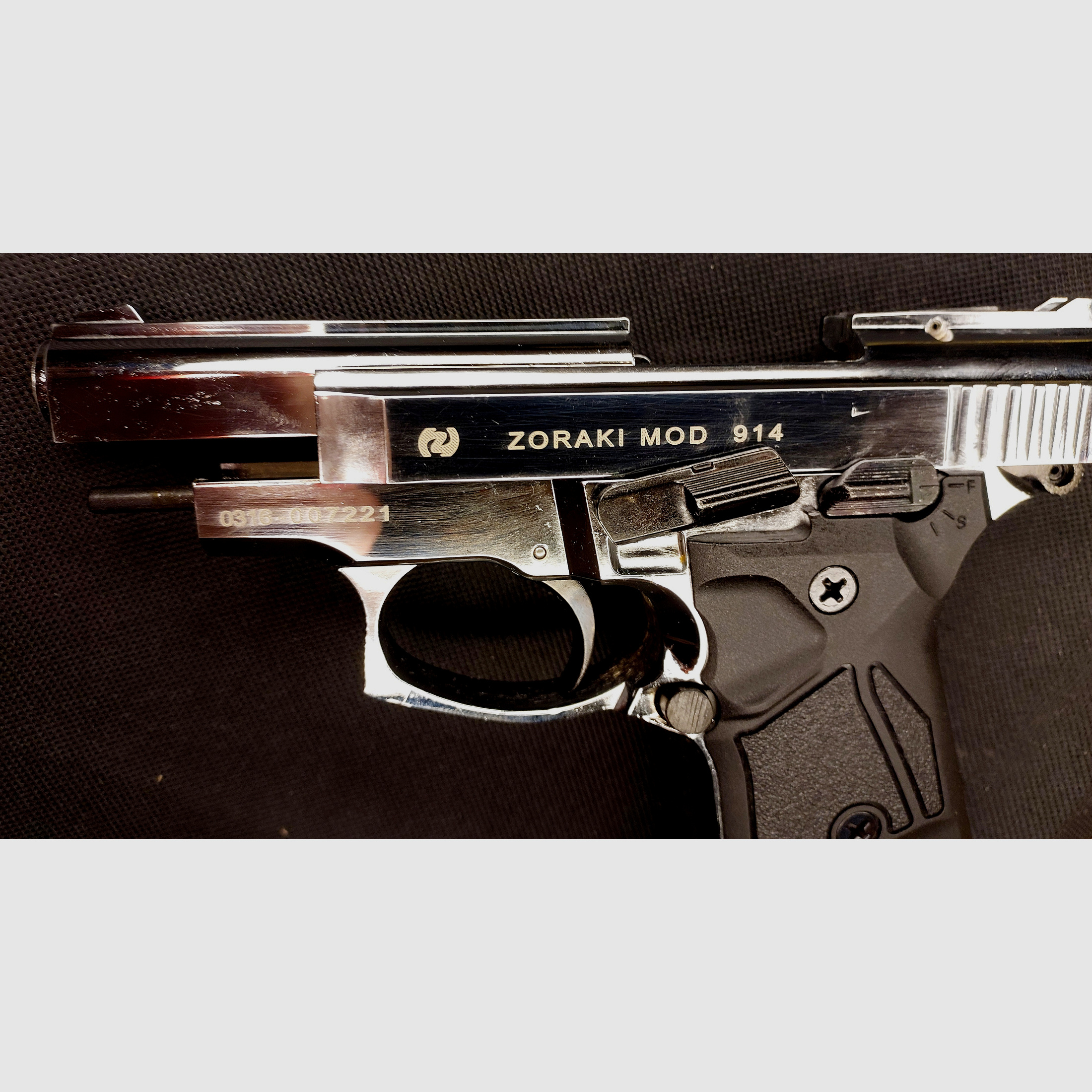 Zoraki 914 Schreckschuss Pistole 9mm P.A.K. Chrom ("alte" PTB 972)