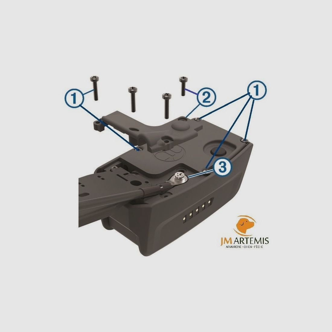 VITE N°2 piccolo cappuccio antenna Garmin TT15 e Garmin T5