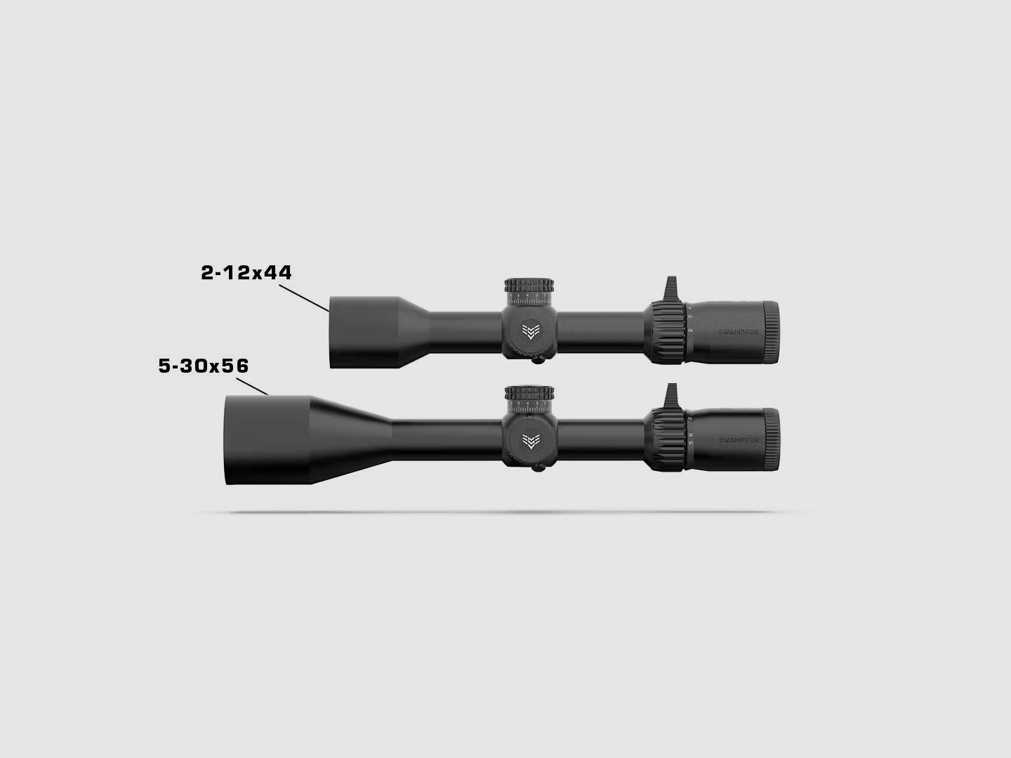 Swampfox Kentucky Long 5-30x56 FFP Präzisionszielfernrohr - Sharpshooter MIL-Leuchtabsehen