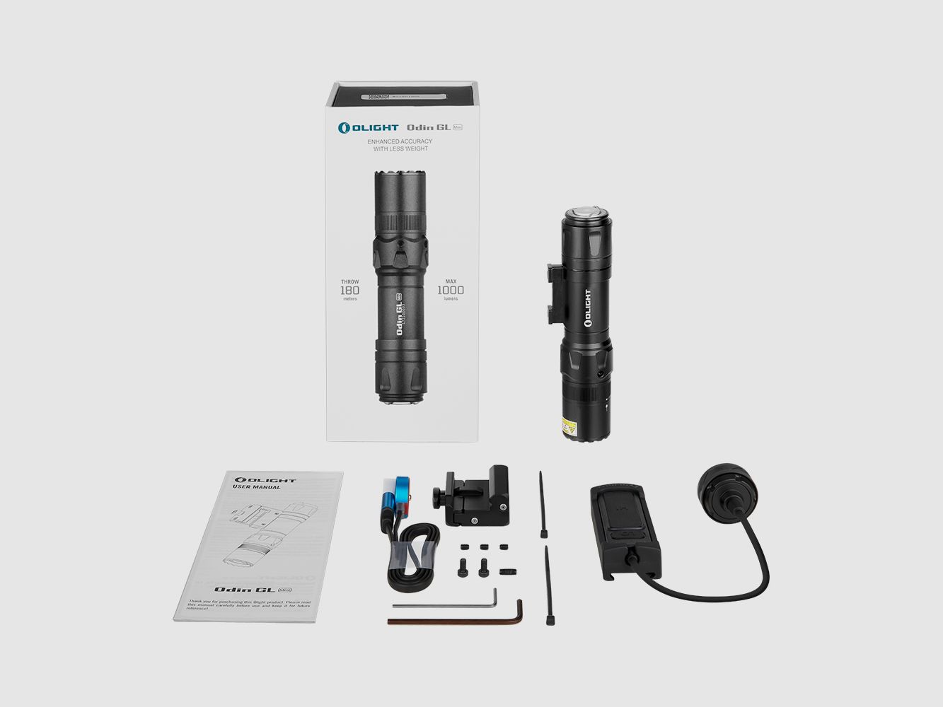 Olight Odin GL Mini | Lampe Tactique Militaire 1913 Laser, image 5 sur 5