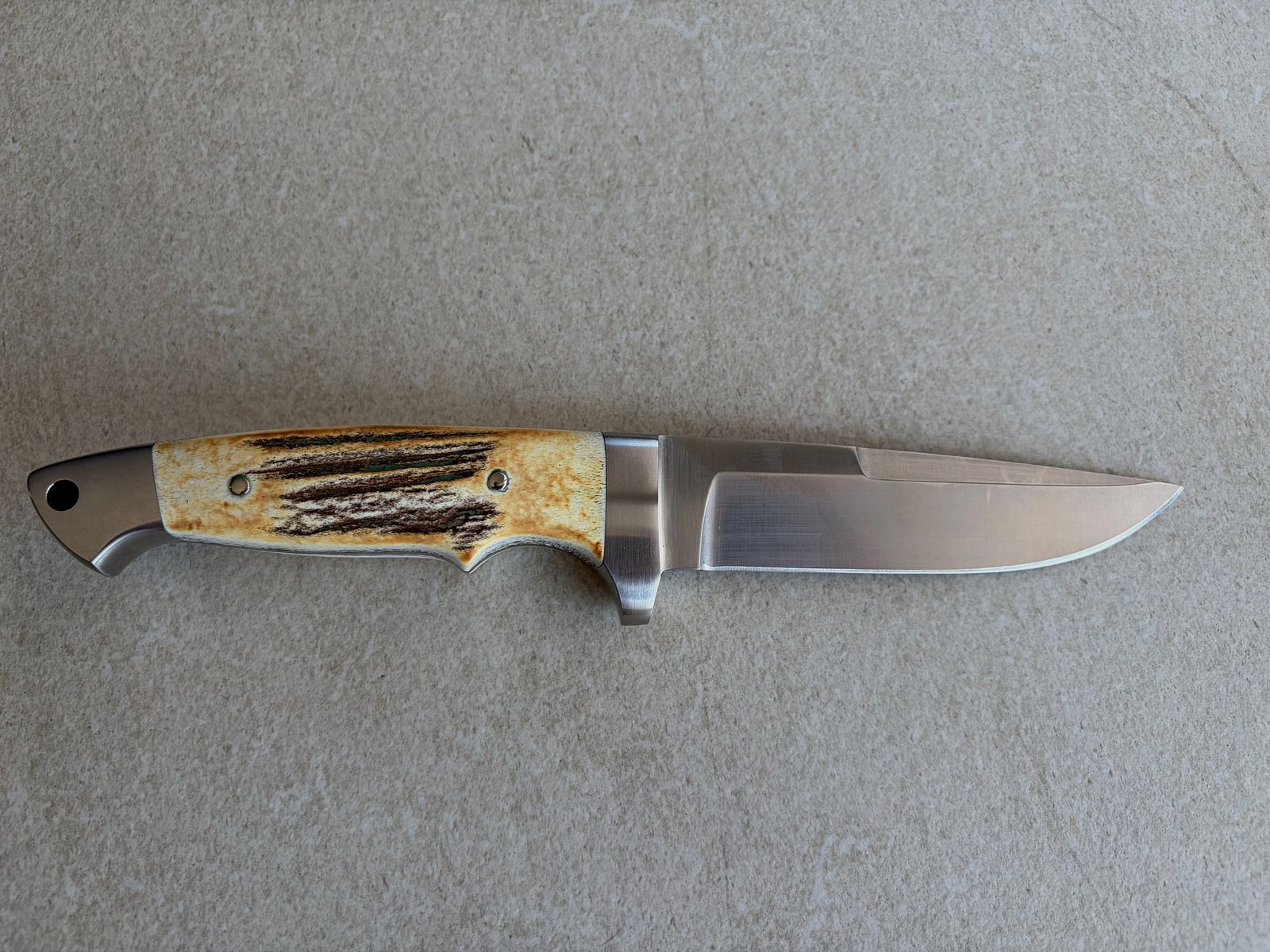 Böker hunting knife stag horn | like new | original packaging | leather sheath | Made in Germany