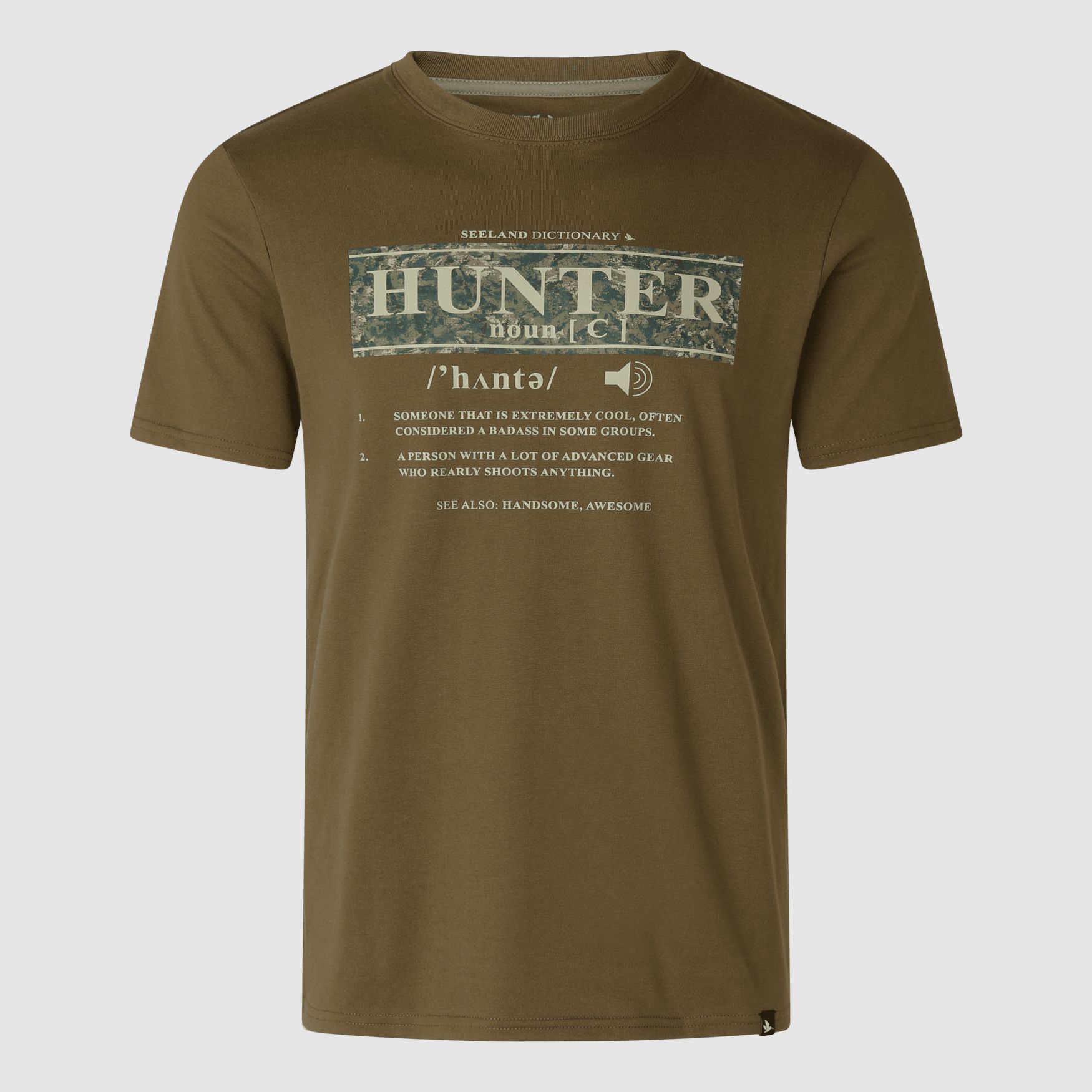 Seeland Dictionary T-shirt Men Military Olive L