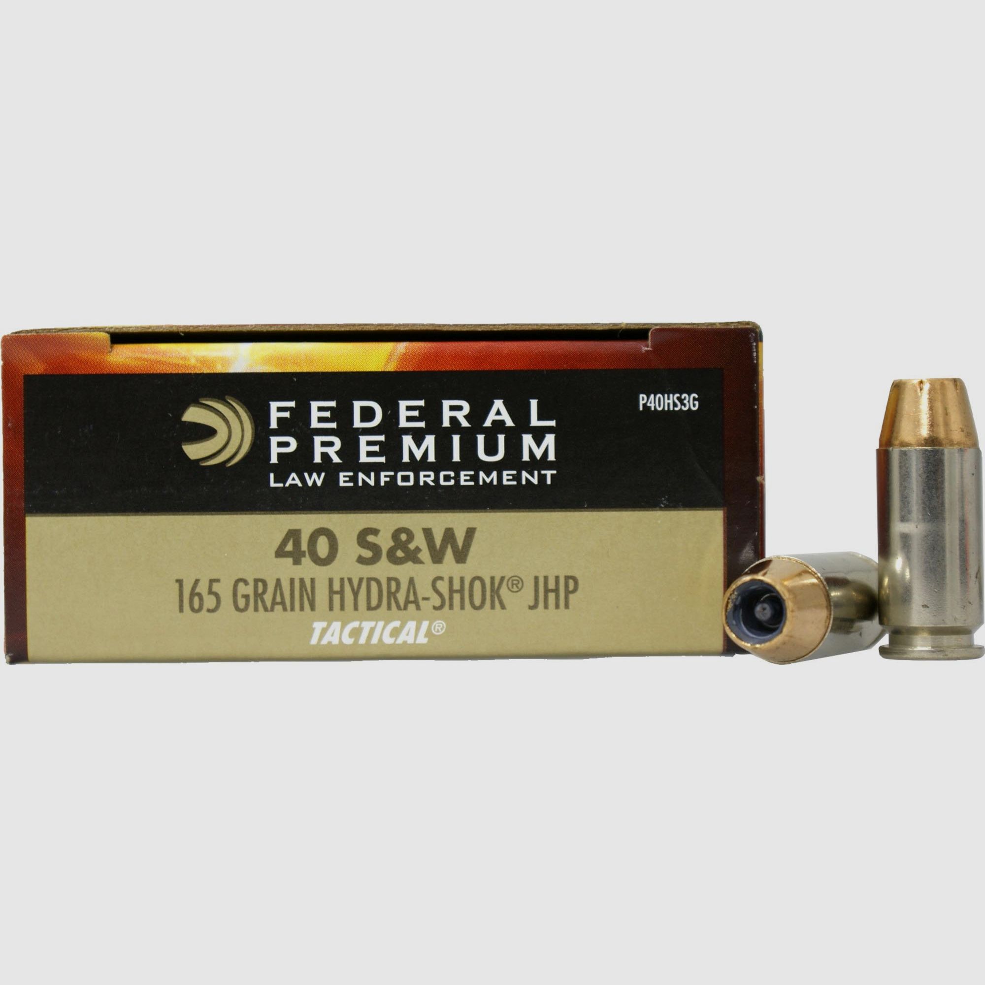Federal Premium Tactical Hydra-Shok .40 S&W 165GR JHP 50 Patronen