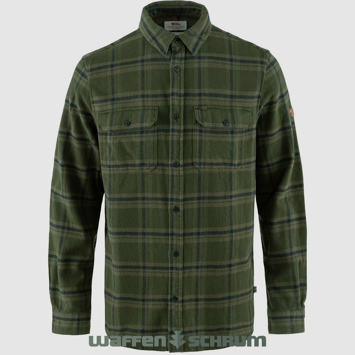 Fjällräven Hemd Övik Heavy Flannel Deep Forest - Dark Navy