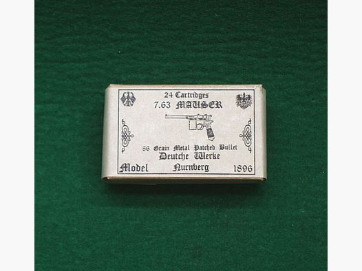 Replica cartridge boxes 7.63 Mauser