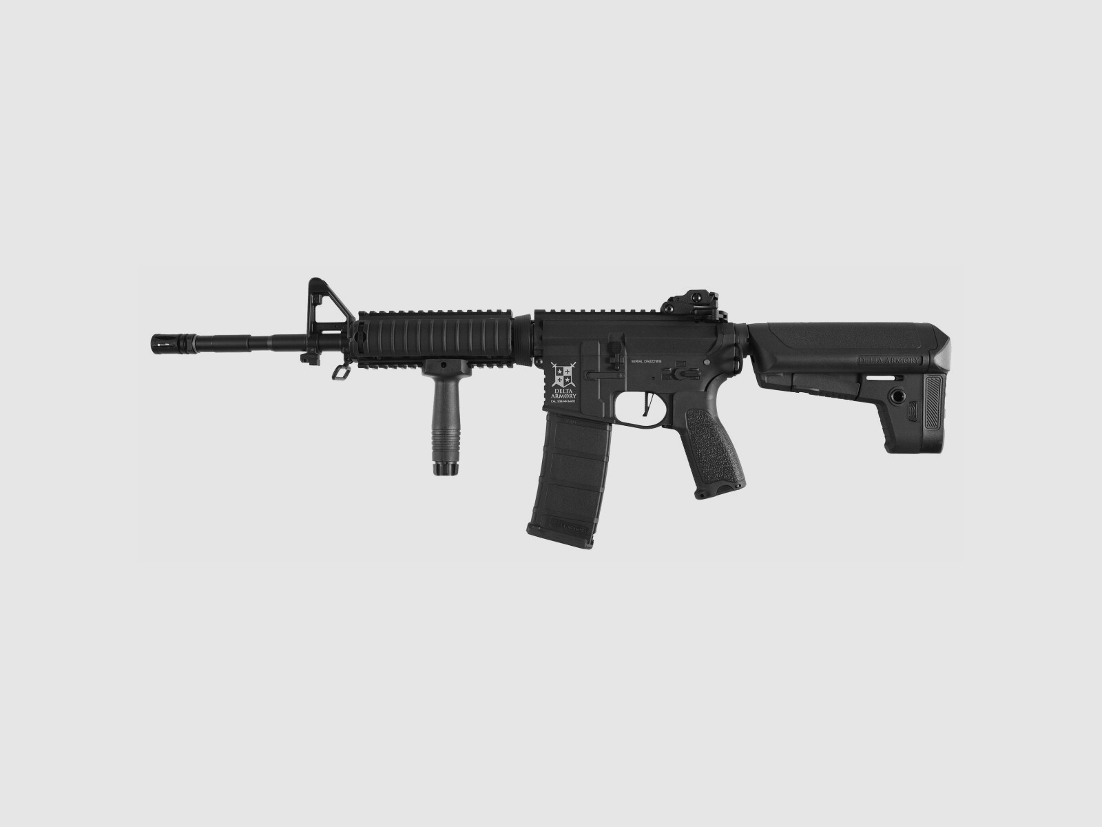AR15 RIS BRAVO Delta Armory Black S-AEG Airsoft Rifle Free from 18 Years