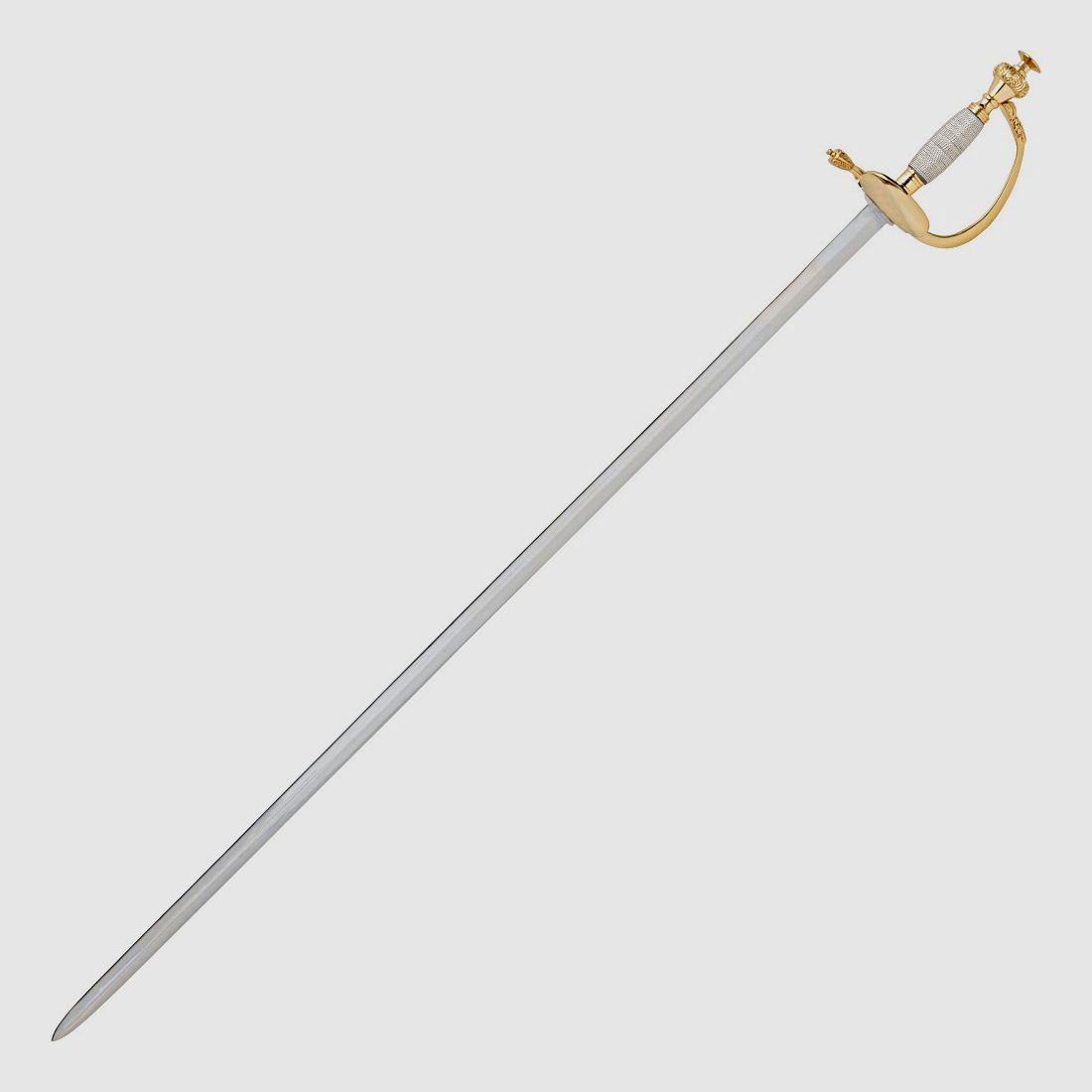 Sword with wooden sheath and decorated grip