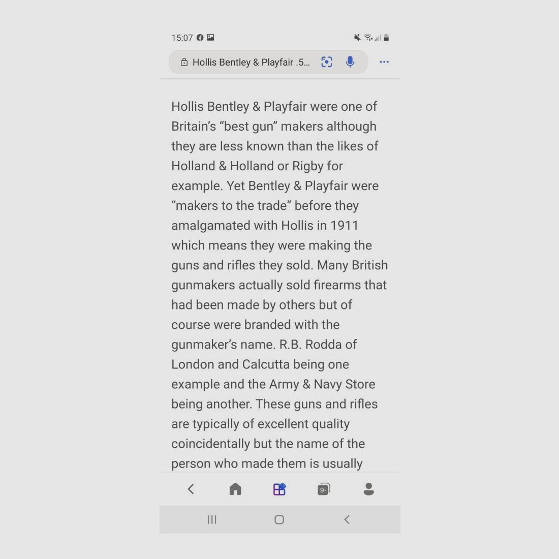 Bentley&Playfare Farquharson Blockbüchse