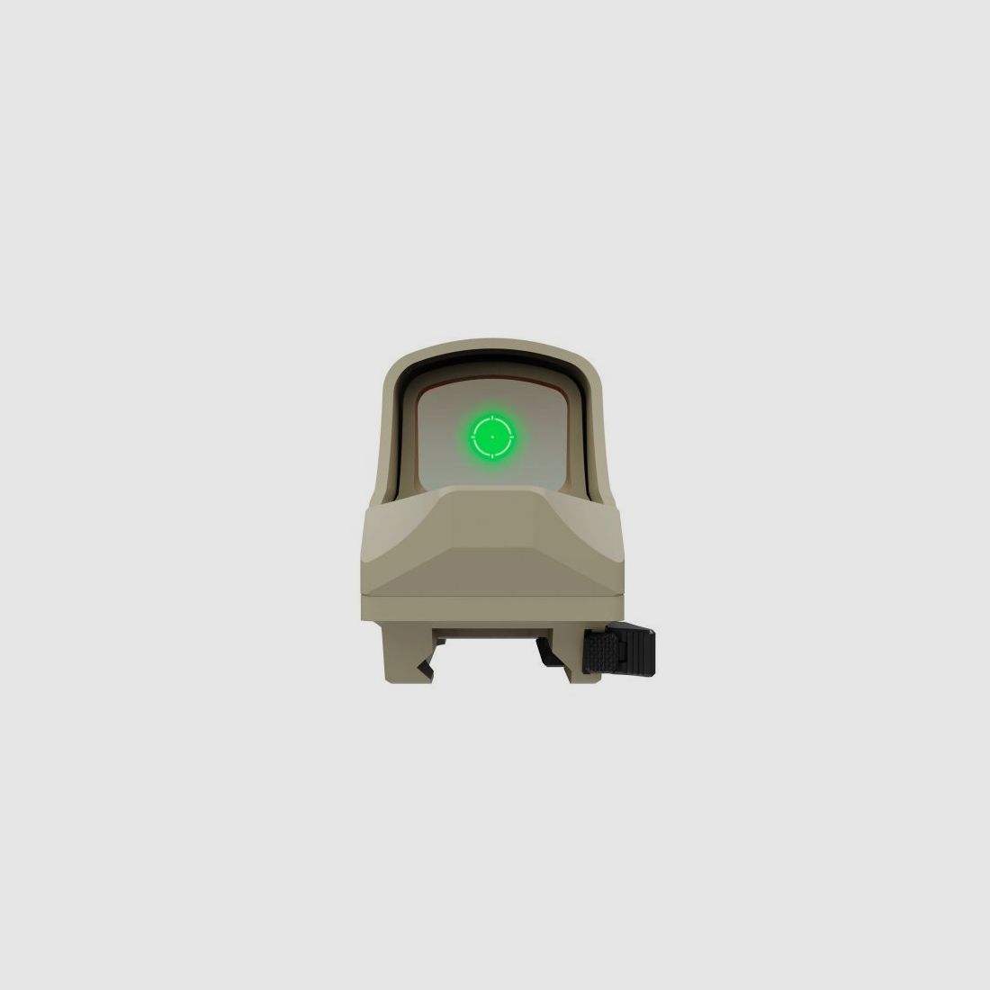 Holosun Mirino Reflex HE510C-GR-FDE con Reticolo Verde: Punto 2MOA, Circledot 65MOA & Cerchio 65MOA, immagine 2 di 8