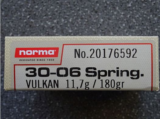 NORMA	 .30-06 Spring. VULKAN 11,7g