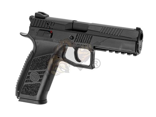 CZ P-09 Metall Slide  Airsoft Pistole GBB, incl. Case, Schwarz -F-