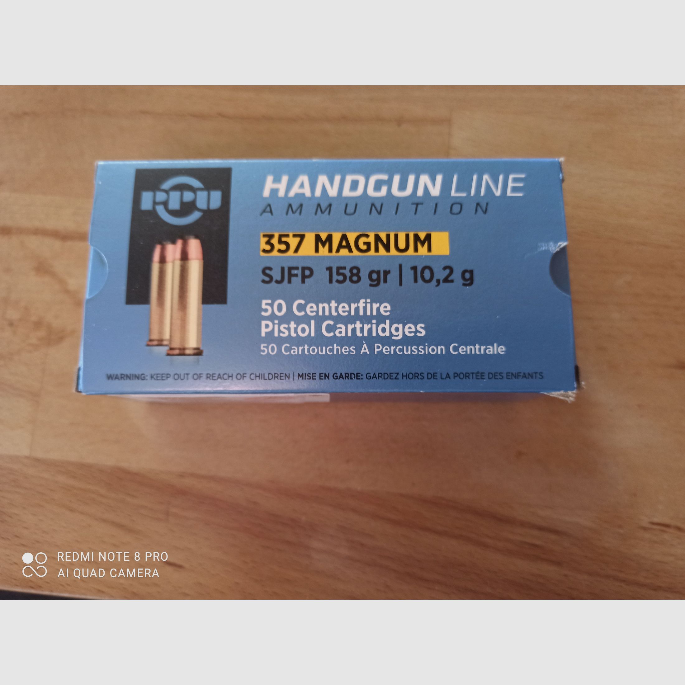 .357 Magnum munitions 950 coups ogive plate plate