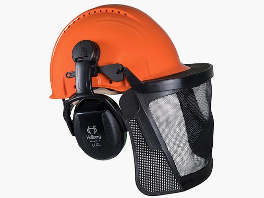 Kombinacja ochrony głowy G3000D z nylonową siatką wizjera i ochroną słuchu Secure 1