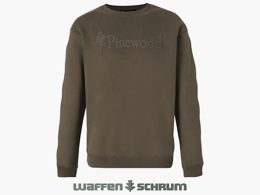 Pinewood Sweater Värnamo Logo Dark Green
