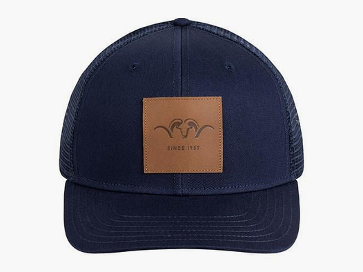 Blaser Leather Badge Cap Dark Blue    One Size