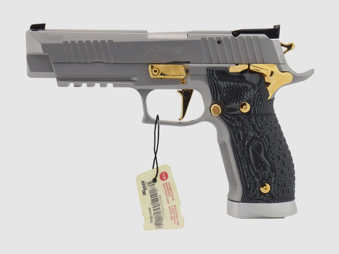  Sig Sauer P226 X-Five Supermatch Stainless & Gold eine der letzten aus deutscher Fertigung