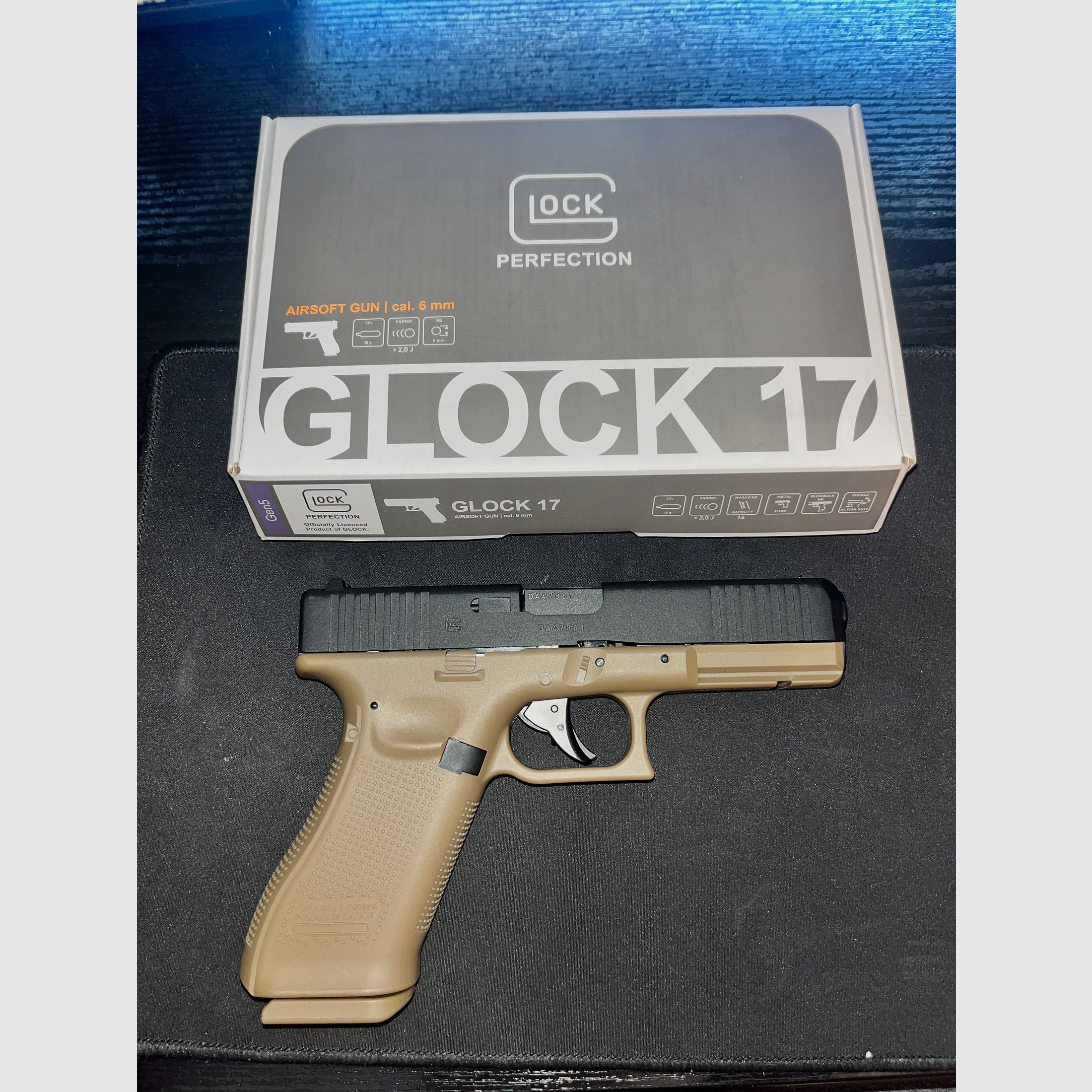 Glock 17 Gen5 blk-coy co2 6mm bb Airsoft 