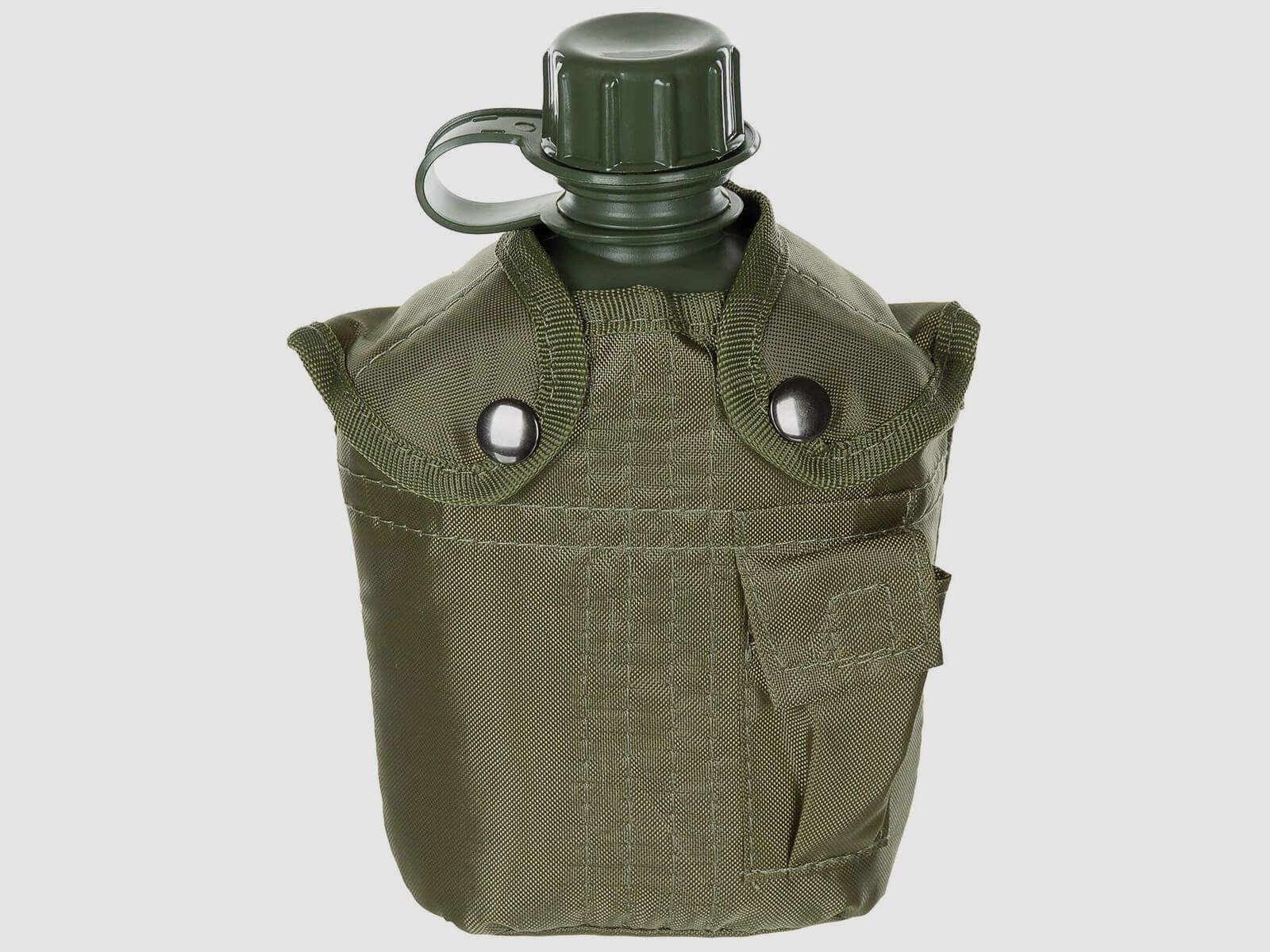 US Feldflasche mit Hülle, 1l - Oliv