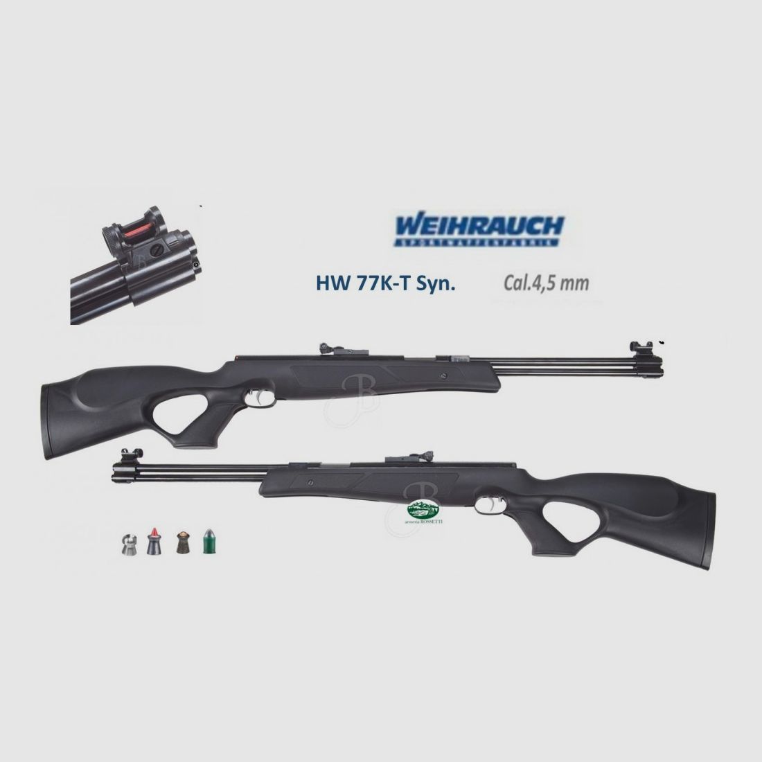 WEIHRAUCH HW 77K-T Thumbhole Syn. cal. 4.5 free sale