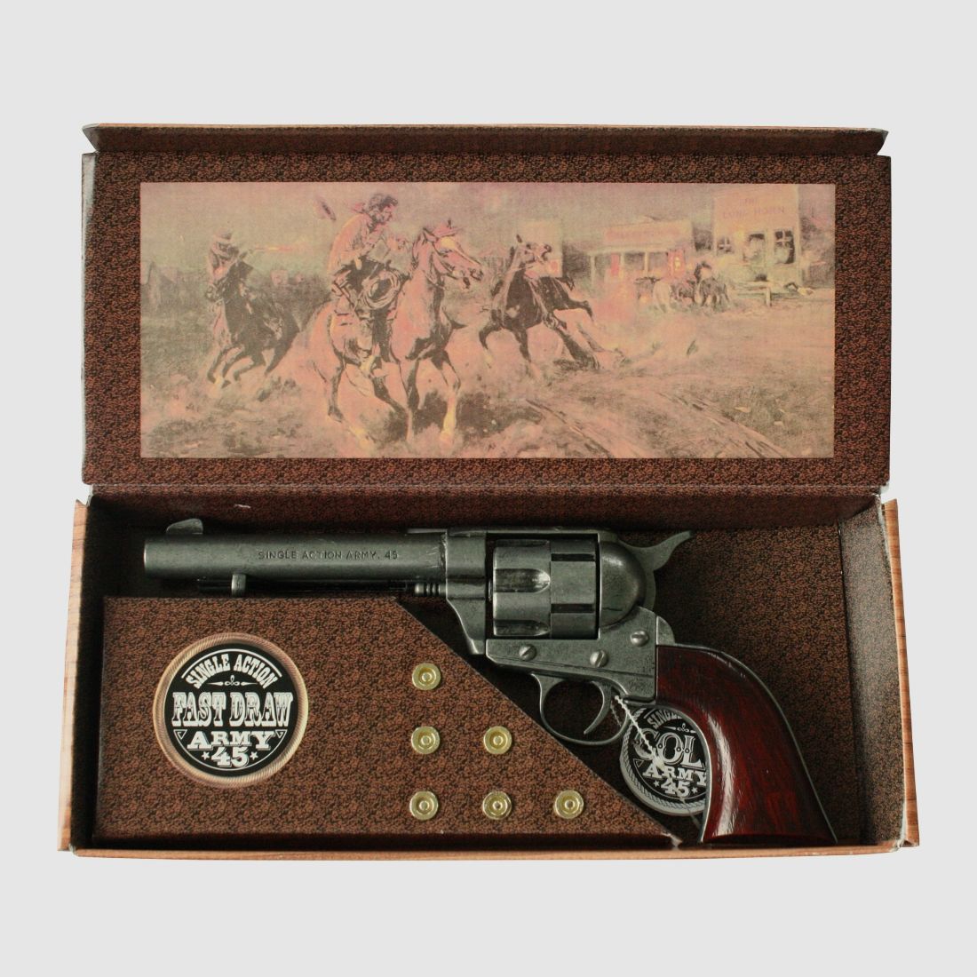 Deko-Revolver braun