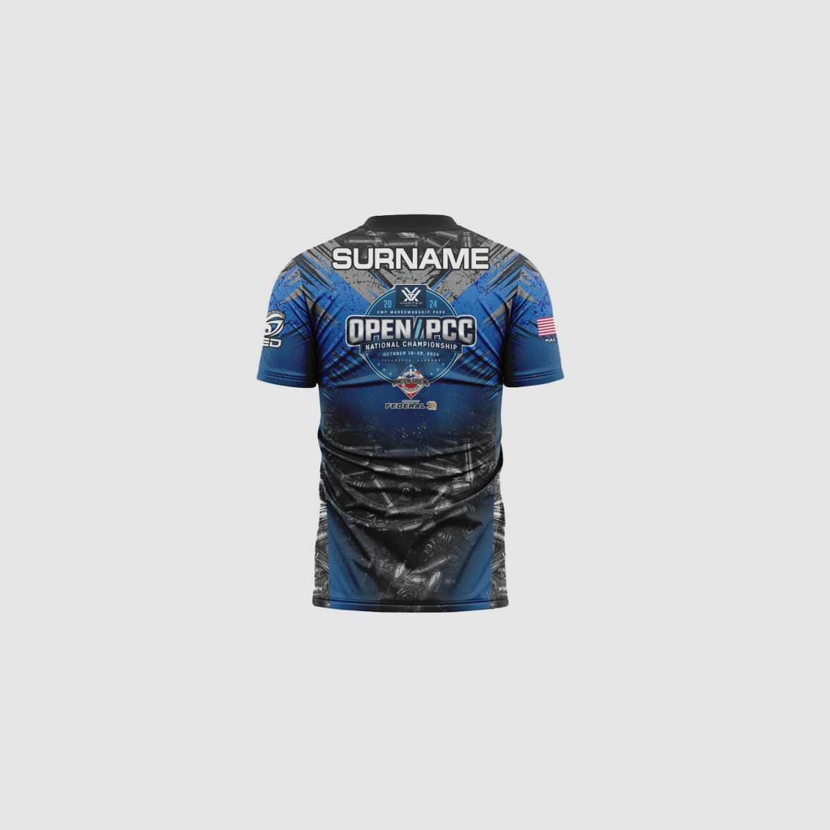 DED USPSA OPEN-PCC National Championship 2024 T-Shirt, Größe: M, Benutzerdefinierter Name: Kein Name, Kleidungstyp: Damen, Bild 1 von 2