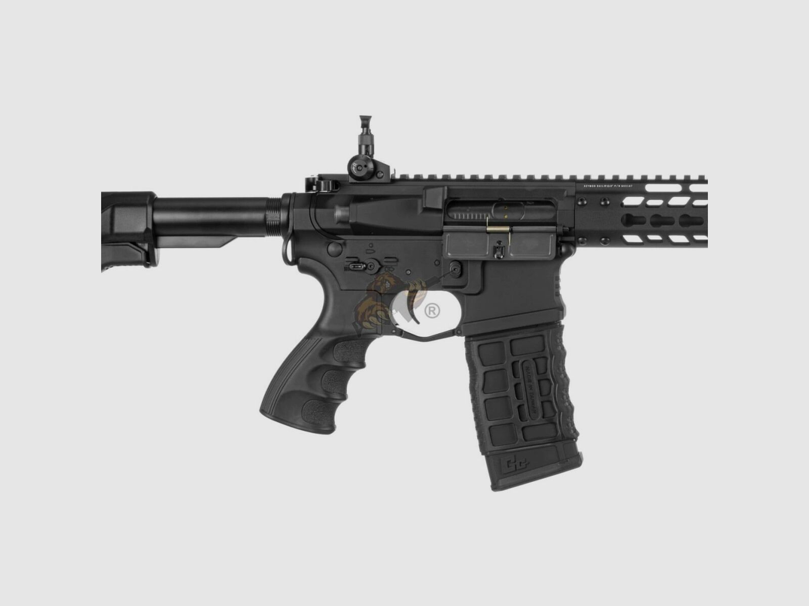G&G GC16 Wild Hog 13.5" with ETU in Black Airsoft S-AEG free from 18